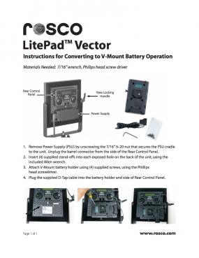 LitePad Vector™ Instructions